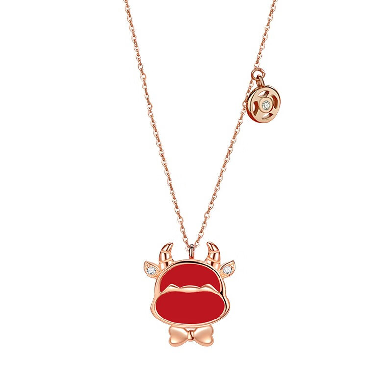 沉鱼落雁 生肖牛牛项链