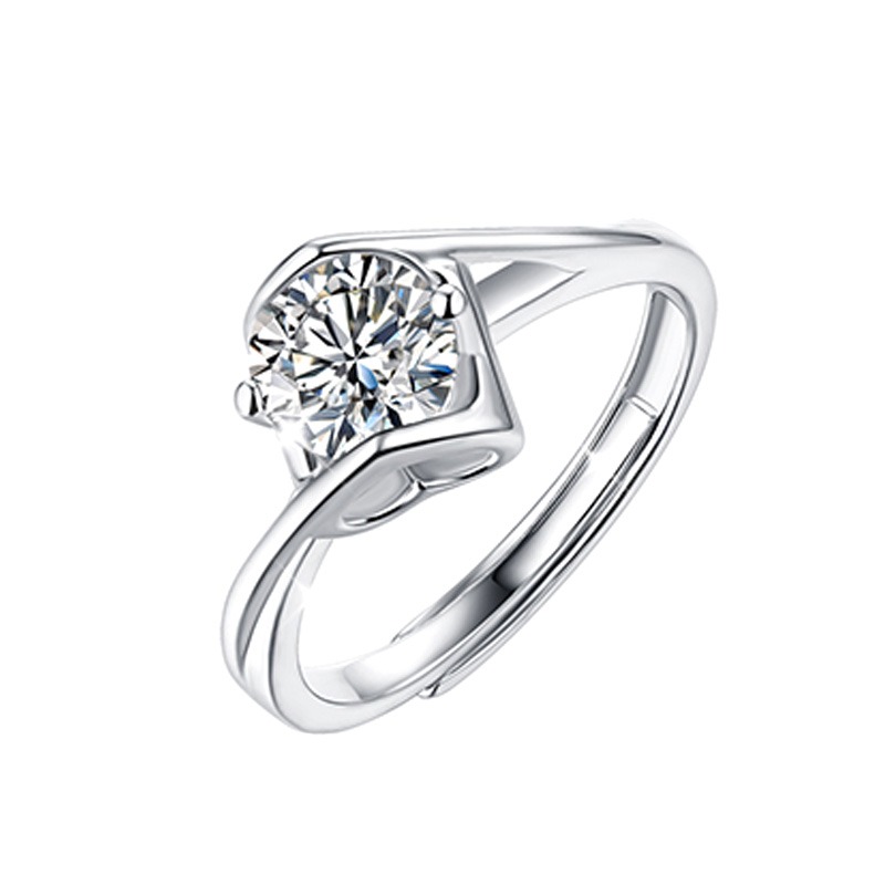 建禄 莫桑石防氧化戒指