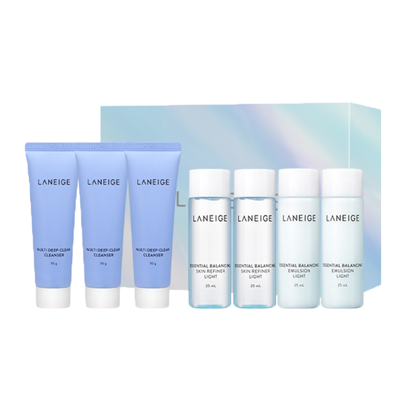 兰芝 轻盈水润补水控油套装