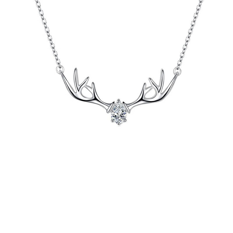 简丹 小鹿角锆石 项链