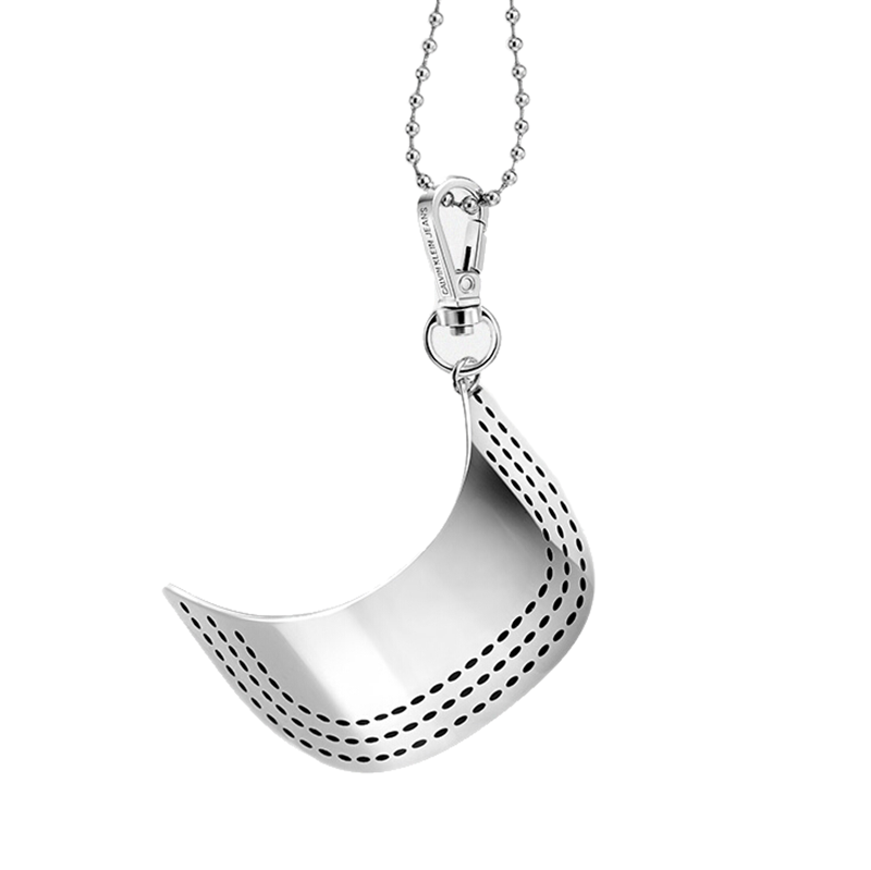 卡文克莱小巧帽檐银色项链