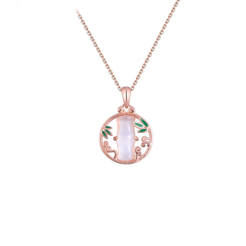 唐后天然白玛瑙锁骨链