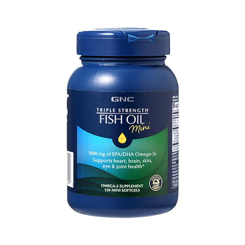 GNC 迷你型 三倍鱼油软胶囊