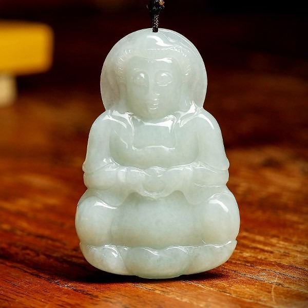 七彩云南观世音菩萨翡翠吊坠