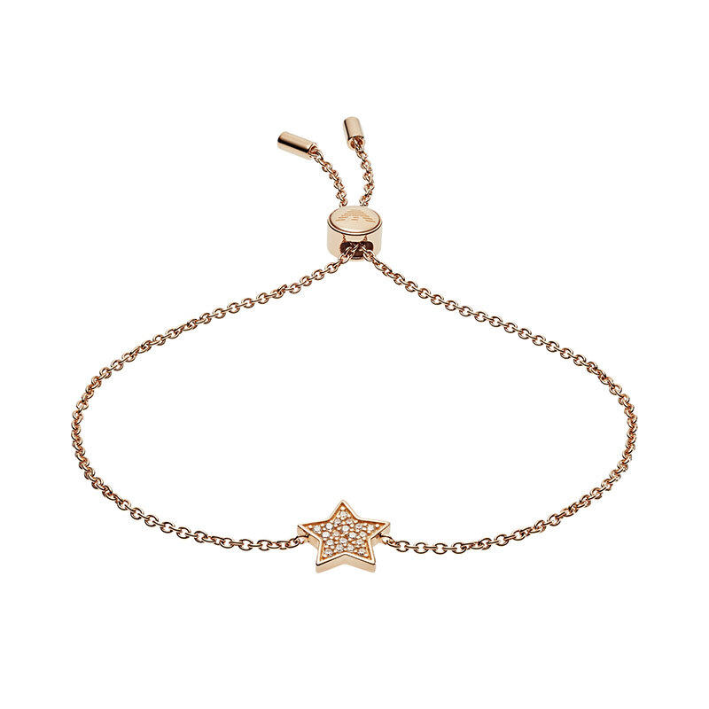 阿玛尼 镶钻五角星 手链