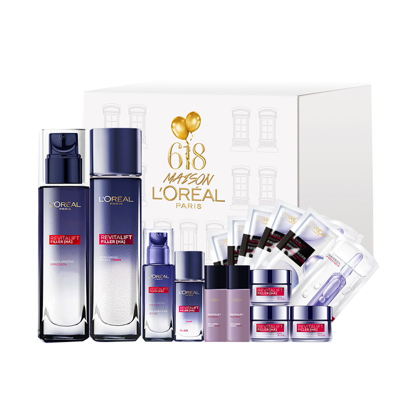 欧莱雅 复颜玻尿酸水乳套装