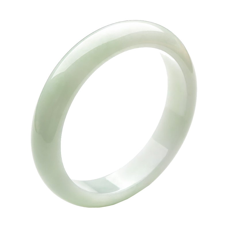 可玉可求 圆润舒适翡翠手镯