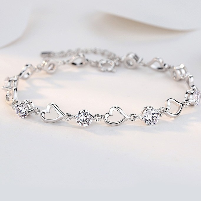 圣雅罗 999银菱心之恋手链