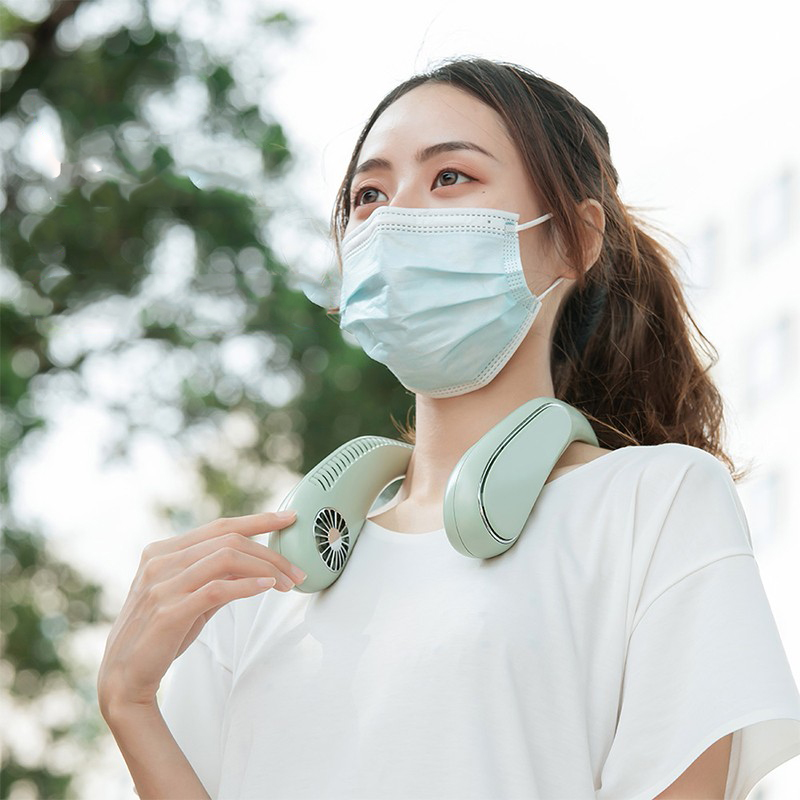 匠范大容量电池挂脖电风扇