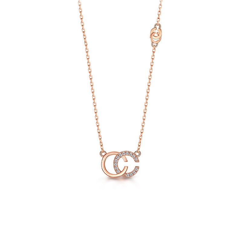 T400 双C字母项链