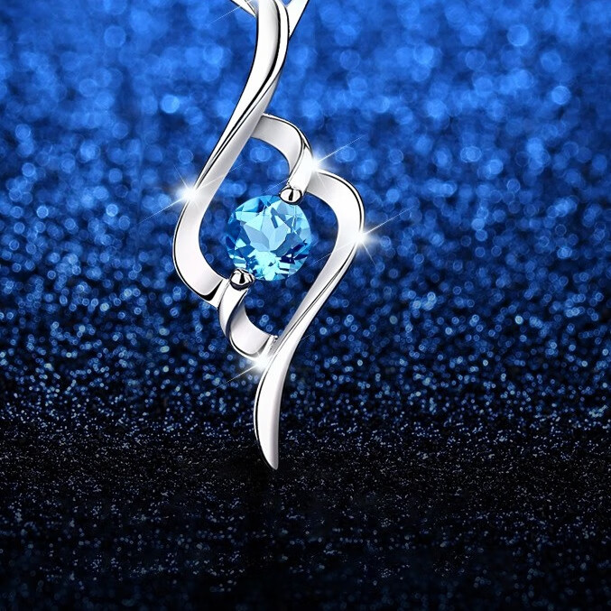 沉鱼落雁 莫桑钻石锁骨项链