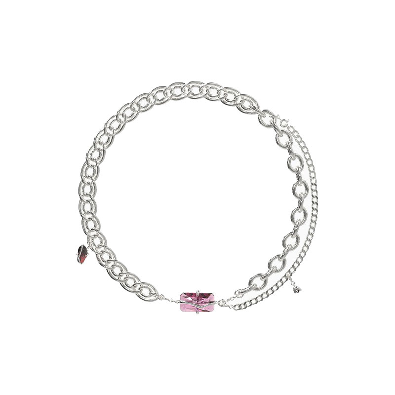 KVK 锆石电镀项链