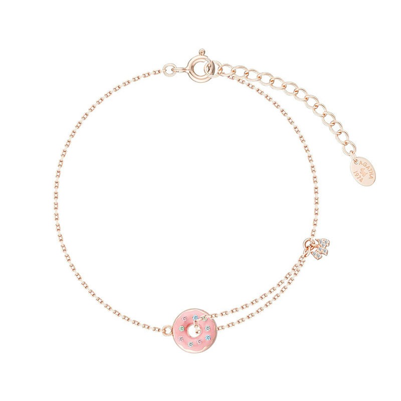 AGATHA甜甜圈吊坠手链