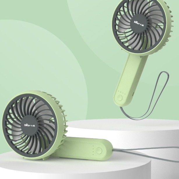 小熊 旋钮折叠手持风扇