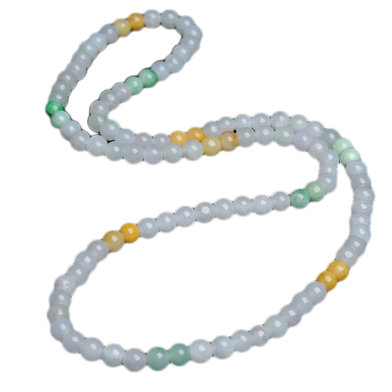 贡弗缅甸三圈翡翠散珠手链