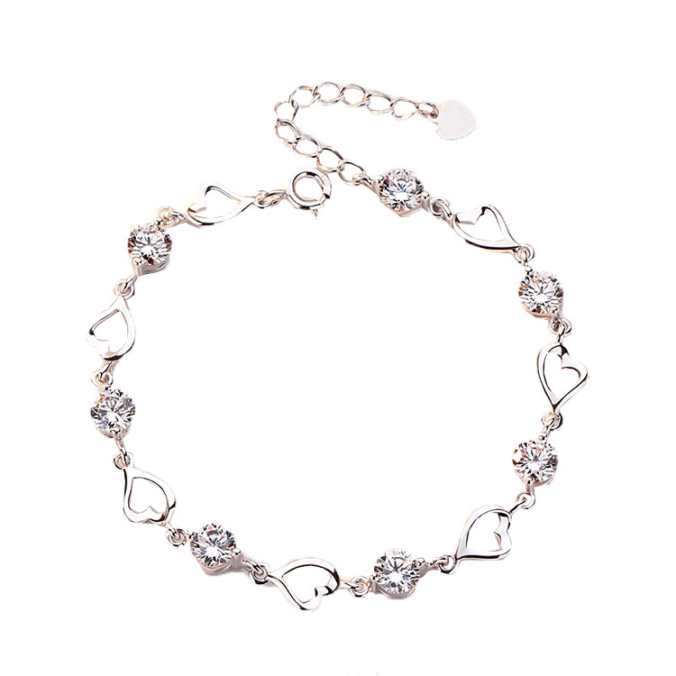 唯一 爱心水晶手链