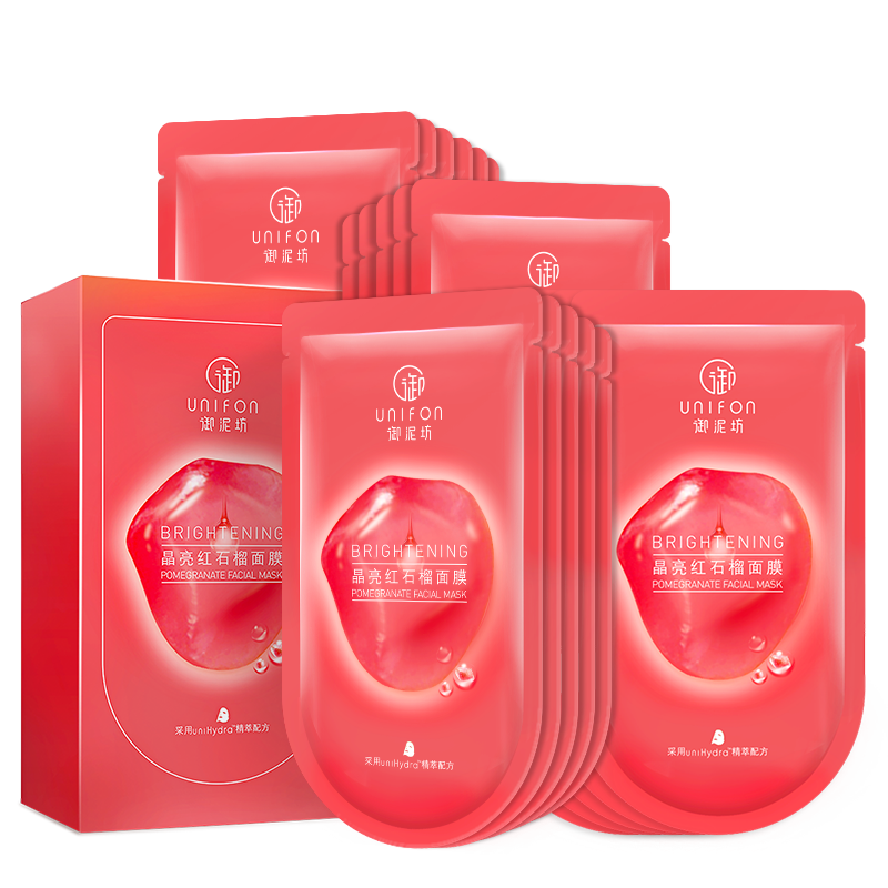 御泥坊晶亮红石榴面膜