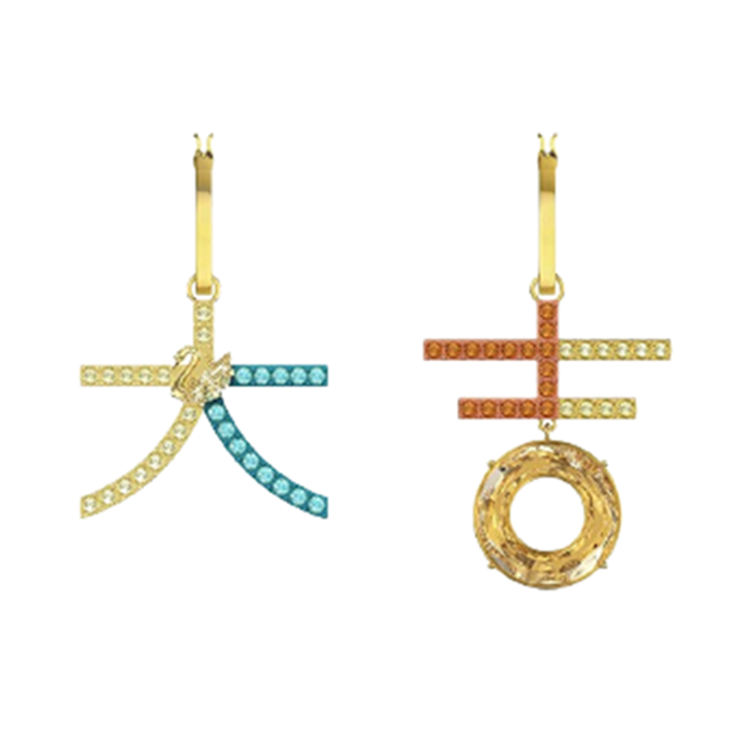 施华洛世奇 大吉符号耳饰