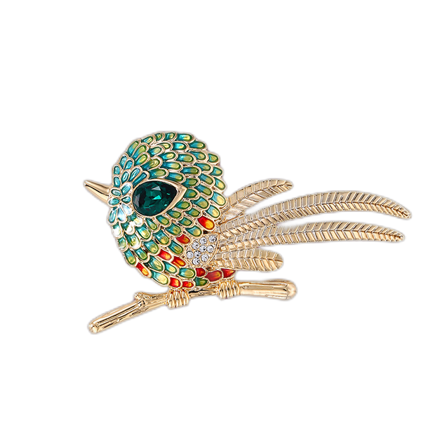 宫典 冷珐琅胸针