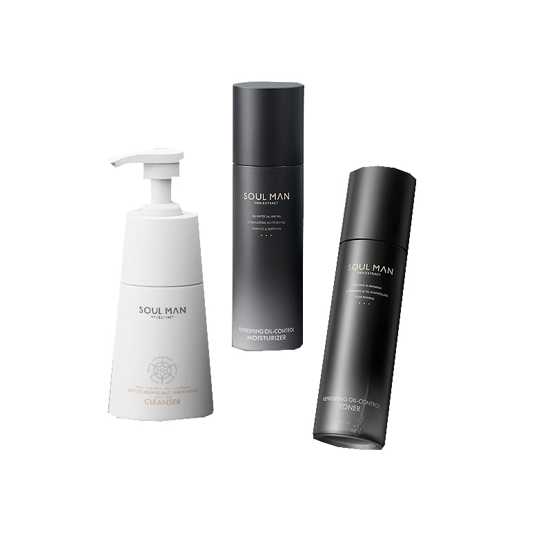 极男 男士美白水润护肤套装