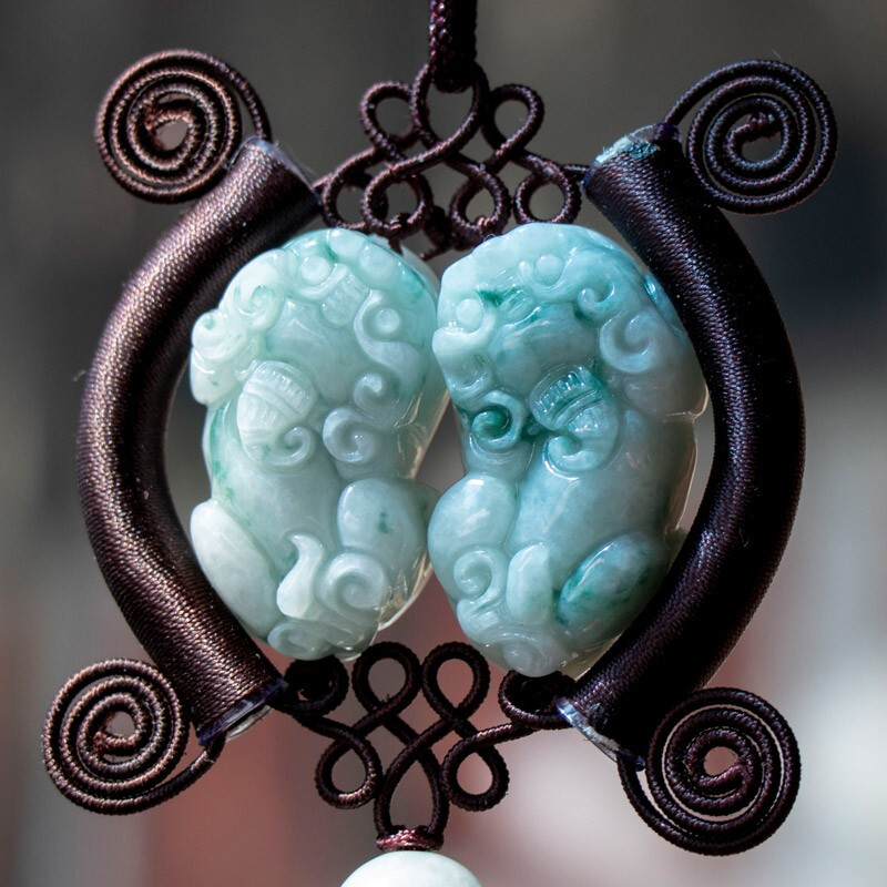 恒禹轩 翡翠貔貅 汽车挂件