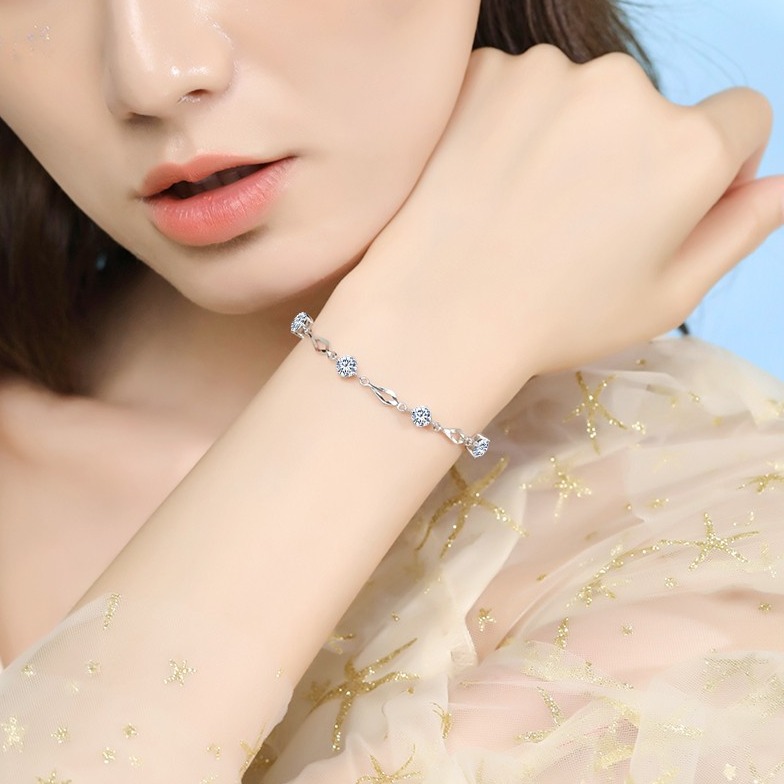 GLTEN999足银手链