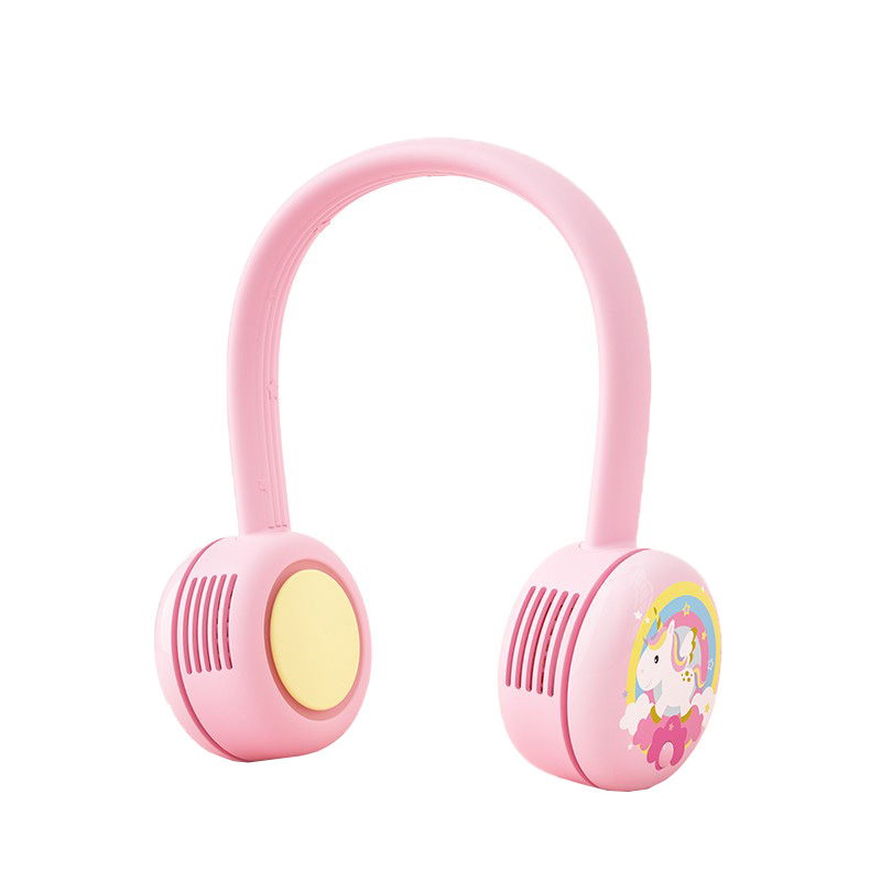 古姿 柔软硅胶挂脖风扇