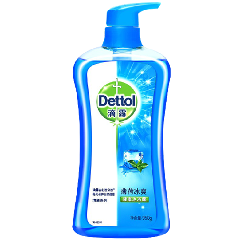 滴露 薄荷冰爽沐浴露