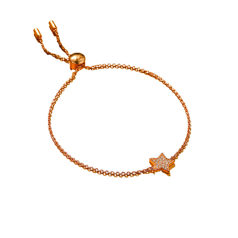 阿玛尼 镶钻星星手链