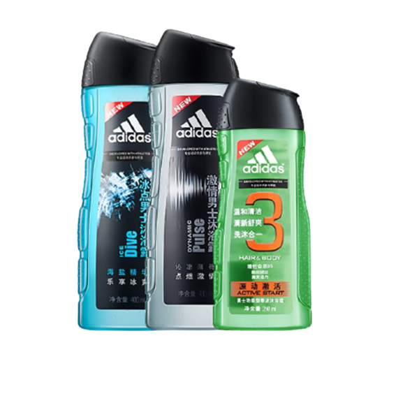 阿迪达斯 洁净油腻 沐浴露