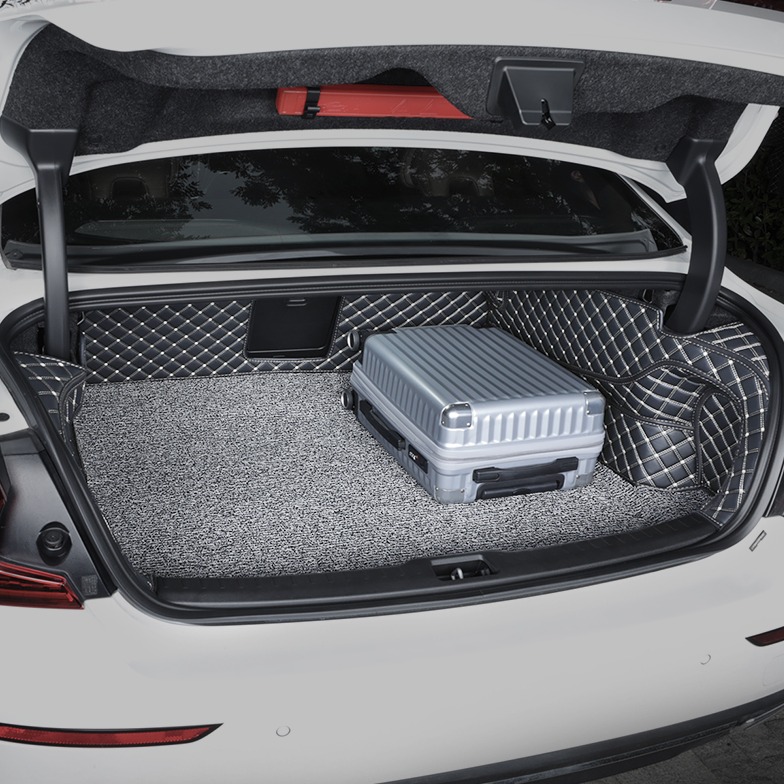福腾内饰改装黑灰色后备箱垫