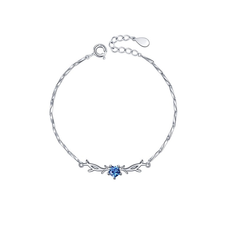 卡蒂罗 999银一鹿路有你手链