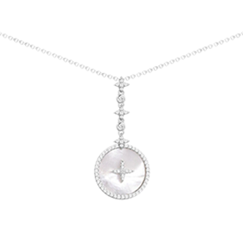 APM 珍珠母贝圆牌 项链