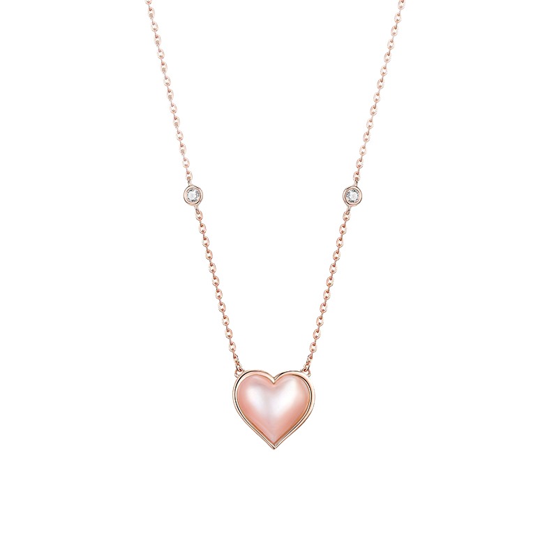 Mymiss 爱心玛瑙项链