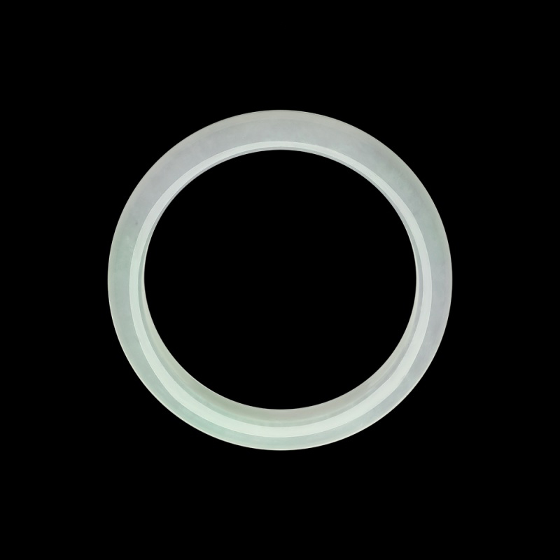 周大生 淡紫色翡翠手镯