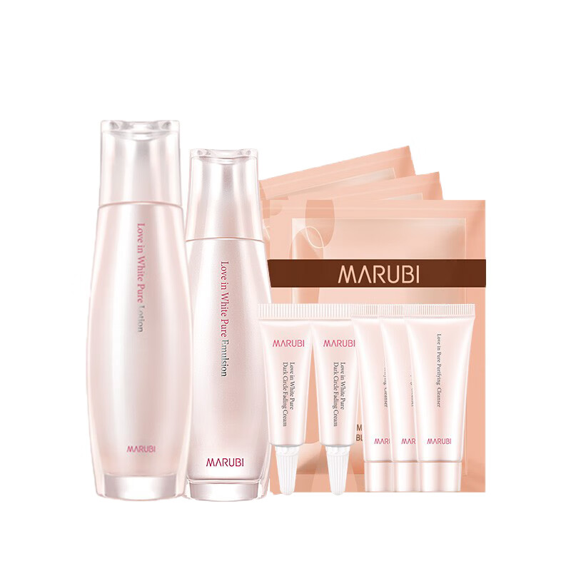 丸美 亮肤洁面护肤套装