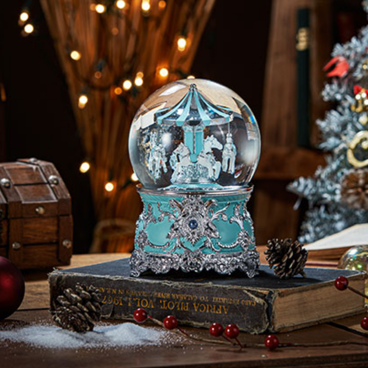 讚爾 旋转木马水晶球