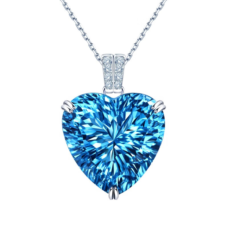 麟凰物 海洋之心蓝托帕石 项链