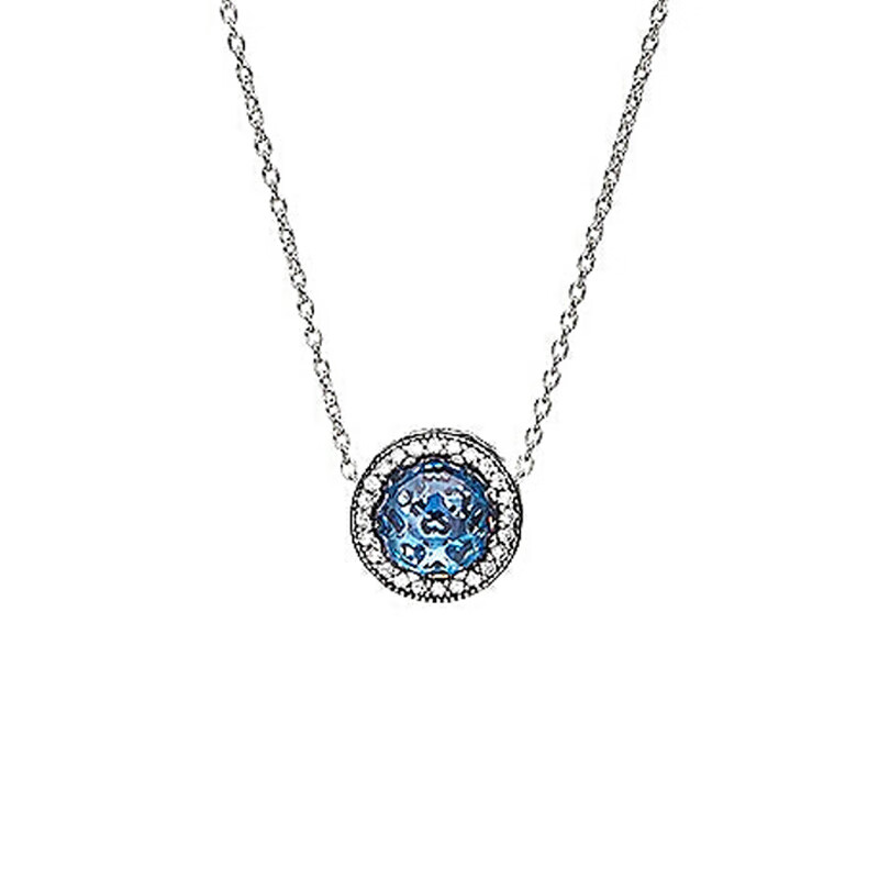 潘多拉 镂空心形 项链