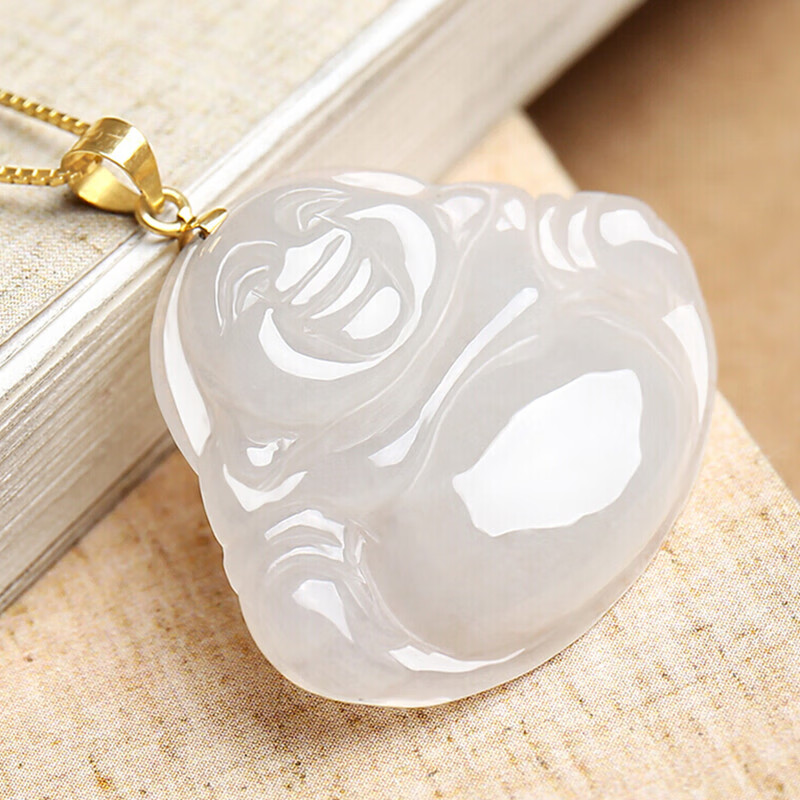 印象眸大肚弥勒佛翡翠吊坠