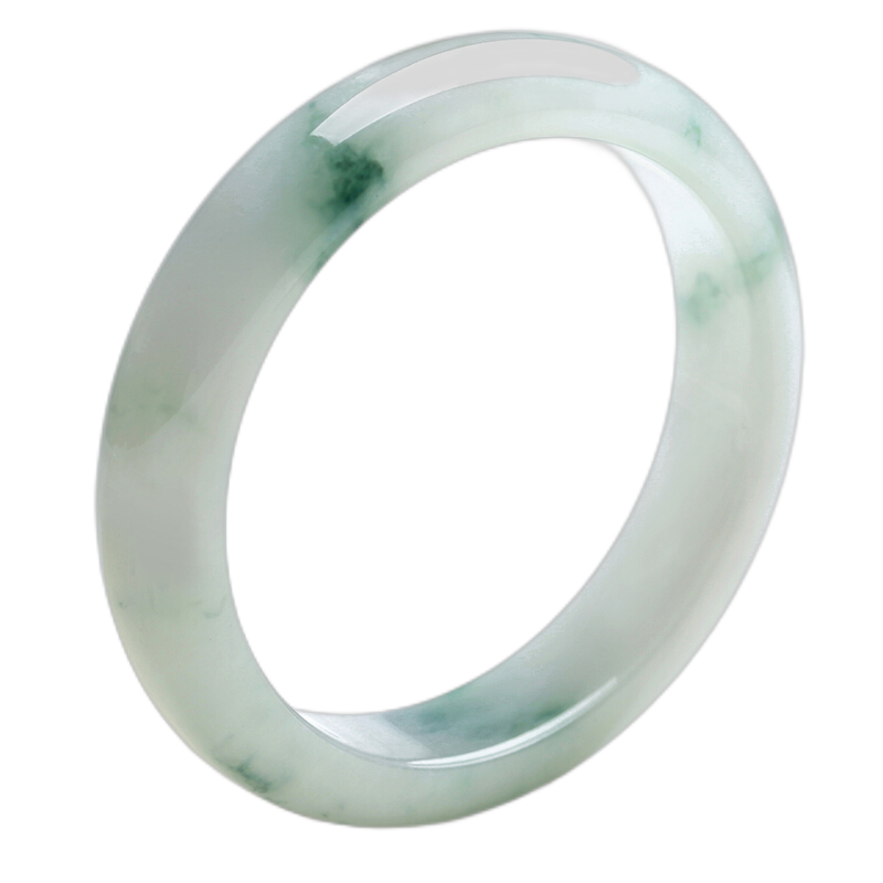 净心石 边角圆润翡翠手镯