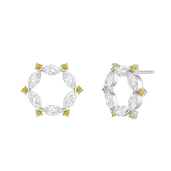 何方珠宝 蔷薇花超仙耳饰