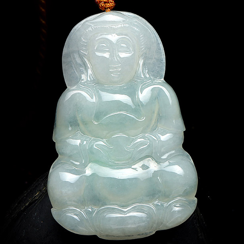 七彩云南 观世音菩萨翡翠吊坠