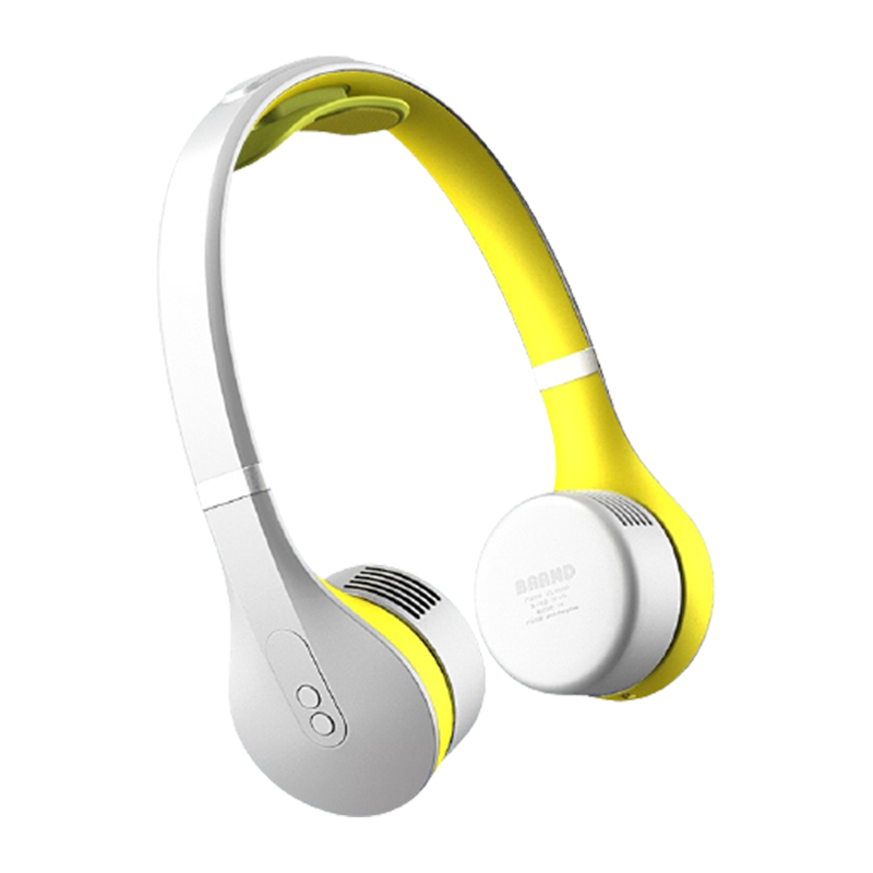 蓝宝 柠檬黄大风力挂脖风扇