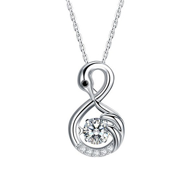 veecans 天鹅锆石 项链