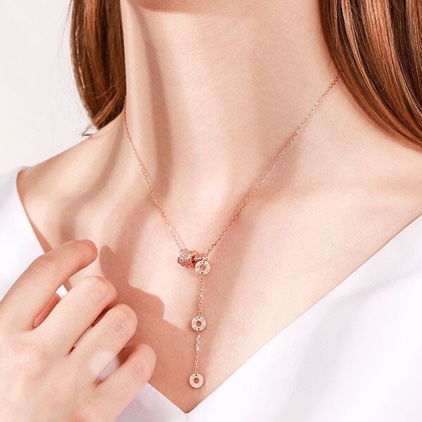 莞晗 小蛮腰纯银项链