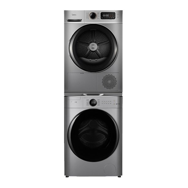 美的大容量洗烘套装