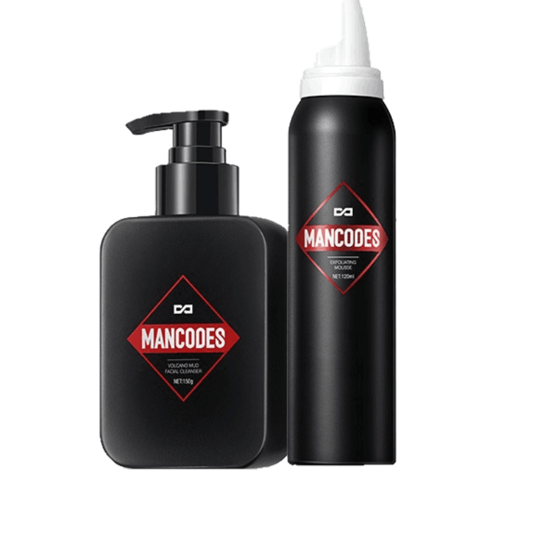 左颜右色男士去角质慕斯洗面奶