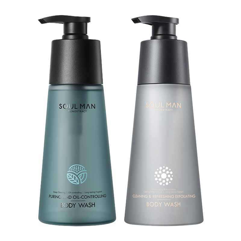 极男 磨砂美肤沐浴露套装