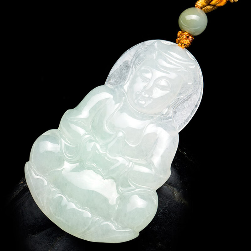 七彩云南 观世音菩萨翡翠吊坠